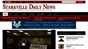 What Starkvilledailynews.com website looked like in 2017 (6 years ago)