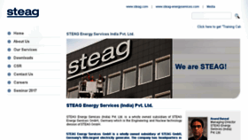 What Steag.in website looked like in 2017 (6 years ago)