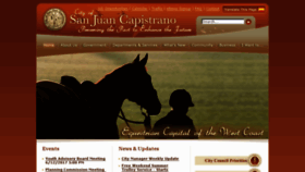 What Sanjuancapistrano.org website looked like in 2017 (6 years ago)