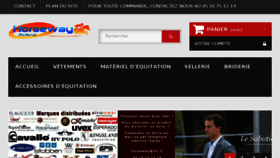 What Sellerie-horseway.fr website looked like in 2017 (6 years ago)