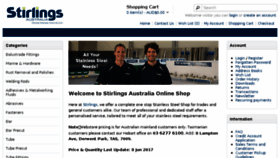 What Stirlingsshop.com website looked like in 2017 (6 years ago)
