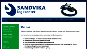 What Sandvika-legesenter.no website looked like in 2017 (6 years ago)