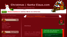 What Santaclaus.com website looked like in 2017 (6 years ago)