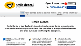 What Smiledental.co.nz website looked like in 2017 (6 years ago)