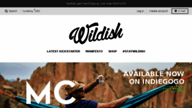 What Staywildish.com website looked like in 2017 (6 years ago)