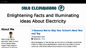 What Soloelectricidad.com website looked like in 2017 (6 years ago)