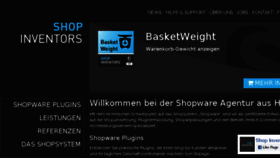 What Shopinventors.de website looked like in 2017 (6 years ago)