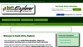 What Southafricaexplorer.co.za website looked like in 2017 (6 years ago)