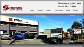 What Steelroofing.com.au website looked like in 2017 (6 years ago)