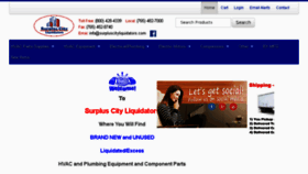 What Surpluscityliquidators.com website looked like in 2017 (6 years ago)