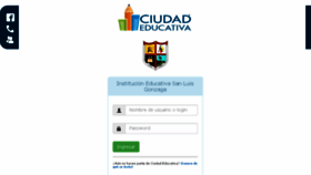 What Sanluisgonzaga.ciudadeducativa.com website looked like in 2017 (7 years ago)