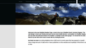 What Sheffieldweather.co.uk website looked like in 2017 (6 years ago)