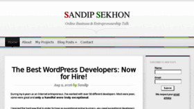 What Sandipsekhon.com website looked like in 2017 (6 years ago)