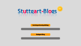 What Stuttgart-blogs.de website looked like in 2017 (6 years ago)