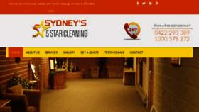 What Sydneys5starcleaning.com.au website looked like in 2017 (6 years ago)