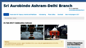What Sriaurobindoashram.net website looked like in 2017 (6 years ago)