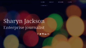 What Sharynjackson.com website looked like in 2017 (6 years ago)