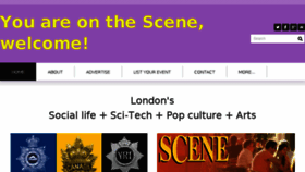 What Scenemagazine.com website looked like in 2017 (6 years ago)