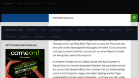 What Sportwettenblogger.de website looked like in 2017 (6 years ago)