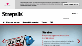 What Strepsils.fr website looked like in 2017 (9 years ago)