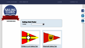 What Sailingclubs.com website looked like in 2017 (6 years ago)