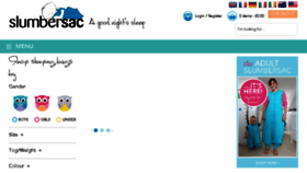 What Slumbersac.co.uk website looked like in 2017 (8 years ago)