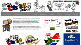 What Sachild.co.za website looked like in 2017 (6 years ago)
