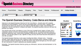 What Spanishbusinessdirectory.com website looked like in 2017 (6 years ago)