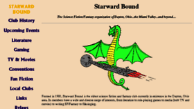 What Starwardbound.org website looked like in 2017 (8 years ago)