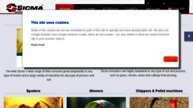 What Sicma.it website looked like in 2017 (8 years ago)