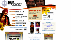What Sikhmatrimonials.com website looked like in 2017 (6 years ago)