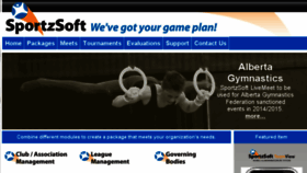What Sportzsoft.com website looked like in 2017 (6 years ago)