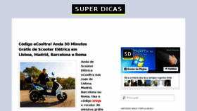 What Superdicas.net website looked like in 2017 (6 years ago)