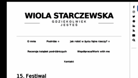 What Starczewska.com website looked like in 2017 (6 years ago)