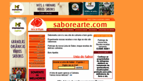 What Saborearte.com website looked like in 2017 (6 years ago)