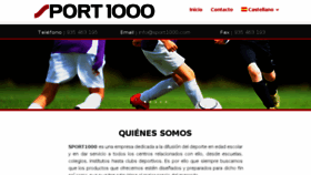What Sport1000.com website looked like in 2017 (6 years ago)