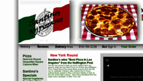 What Santinosnypizza.net website looked like in 2017 (6 years ago)