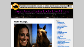 What Sarahjessicaparkerlookslikeahorse.com website looked like in 2017 (6 years ago)