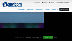 What Savicom.net website looked like in 2017 (6 years ago)