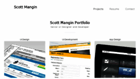 What Scottmangin.com website looked like in 2017 (6 years ago)
