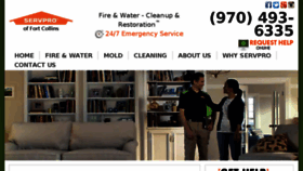 What Servprofortcollins.com website looked like in 2017 (8 years ago)