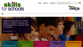 What Skillsforschools.org.uk website looked like in 2017 (6 years ago)