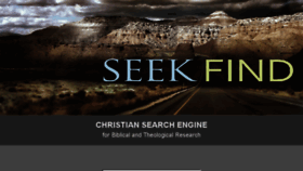 What Seekfind.org website looked like in 2017 (6 years ago)