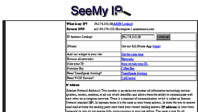 What Seemyip.com website looked like in 2017 (6 years ago)