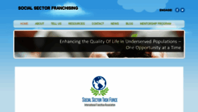 What Socialsectorfranchising.org website looked like in 2017 (6 years ago)