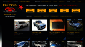 What Sellyourcar.co.za website looked like in 2017 (6 years ago)
