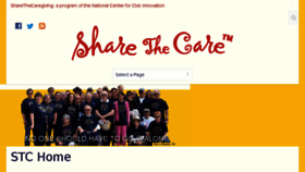 What Sharethecare.org website looked like in 2017 (6 years ago)