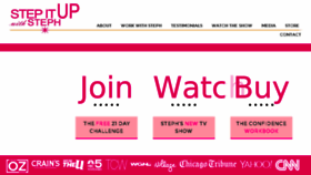What Stepitupwithsteph.com website looked like in 2017 (6 years ago)
