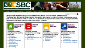 What Sustainablebiomaterials.org website looked like in 2017 (6 years ago)