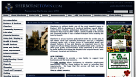 What Sherbornetown.co.uk website looked like in 2017 (6 years ago)